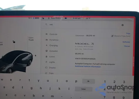 2018 Tesla Model 3 Long Range/Performance from USA, damaged, VIN 5YJ3E1EB1JF145520